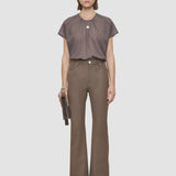 Brown Duke Gabardine Stretch Trousers - Joseph