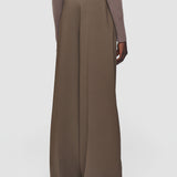 Brown Alane Comfort Cady Trousers - Joseph