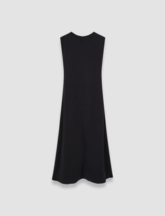 Black Neva Comfort Cady Dress - Joseph