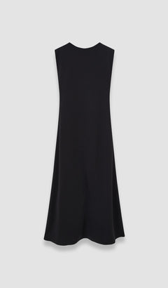 Black Neva Comfort Cady Dress - Joseph