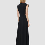 Black Neva Comfort Cady Dress - Joseph