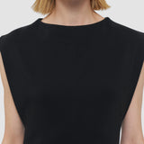 Black Neva Comfort Cady Dress - Joseph