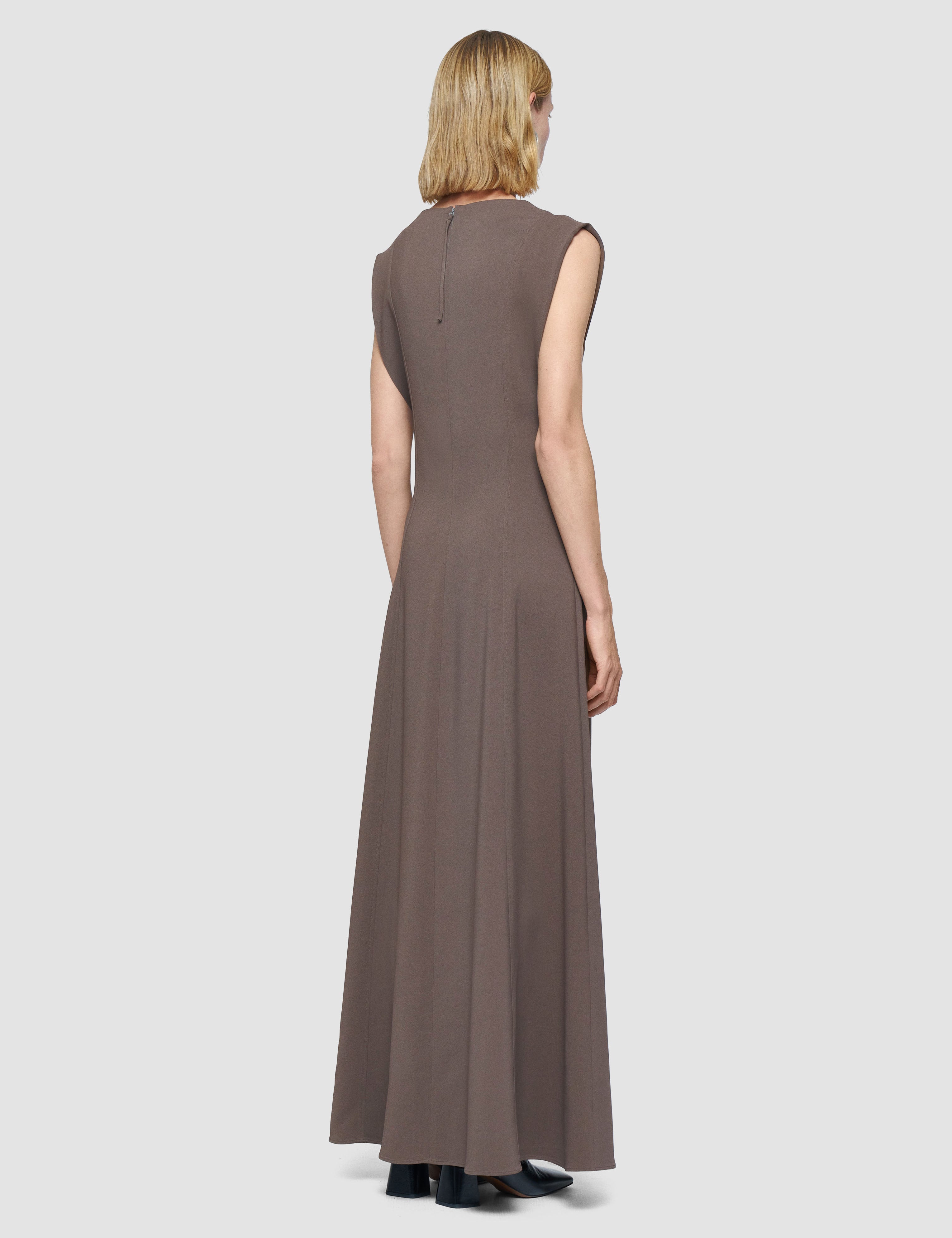Brown Neva Comfort Cady Dress - Joseph