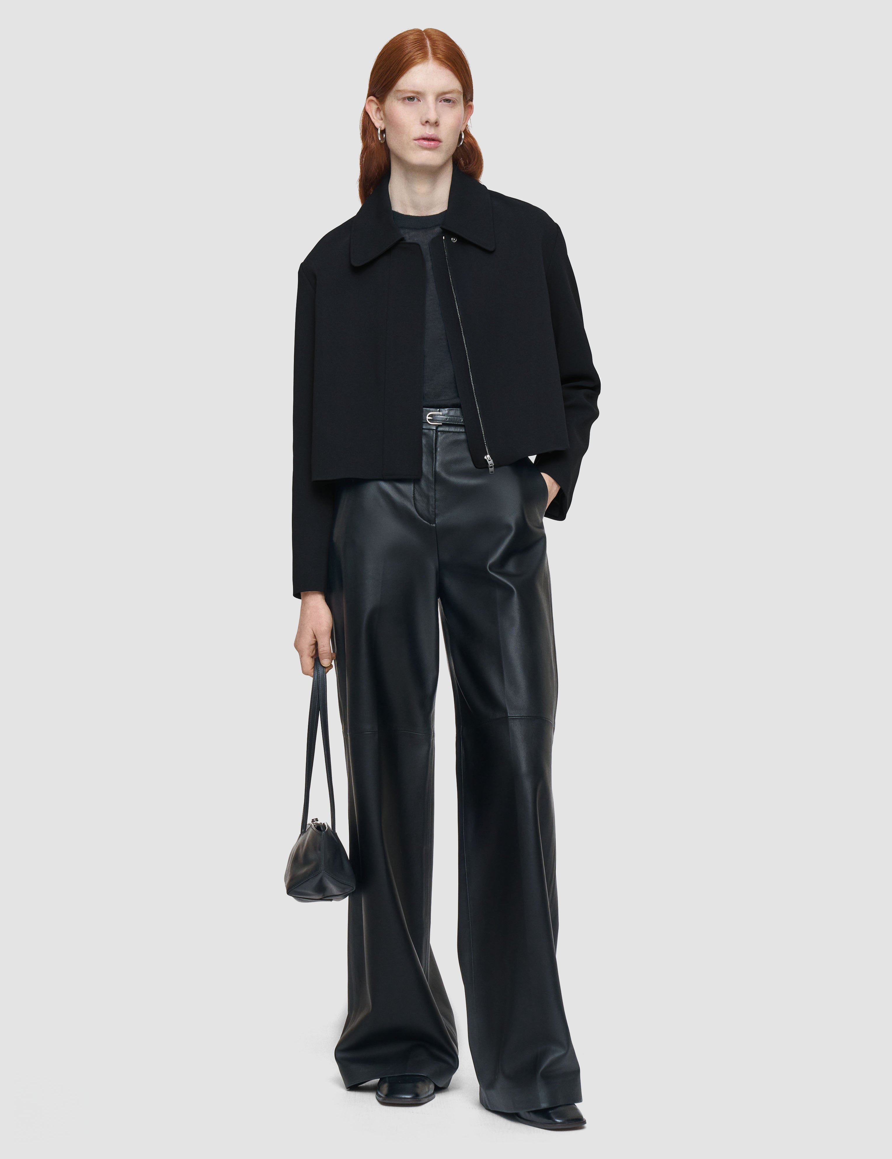 Black Bonnat Comfort Cady Jacket - Joseph