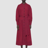 Red Emma Wool Voile Dress - Joseph