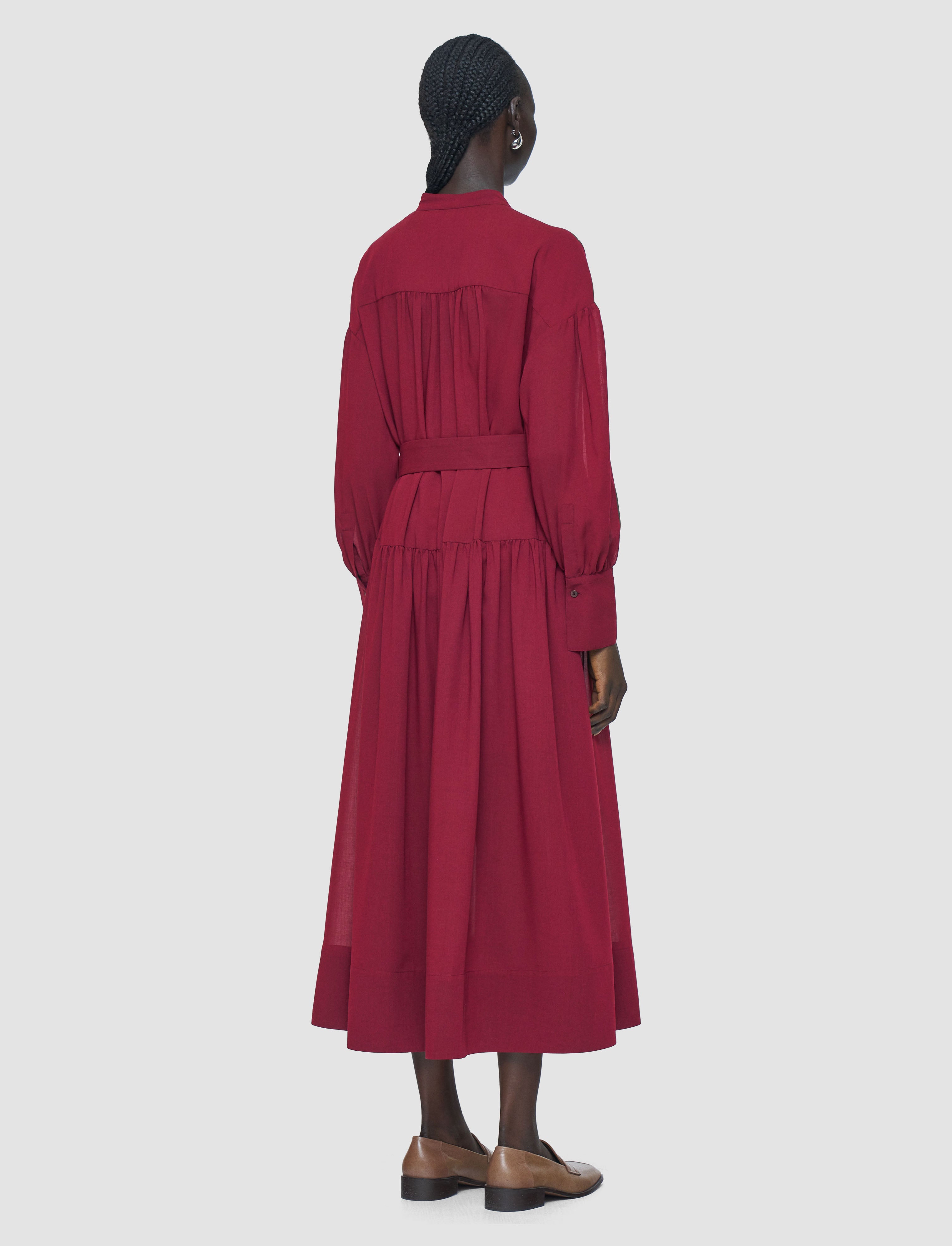 rouge-robe-emma-en-voile-de-laine-fine-JOSEPH