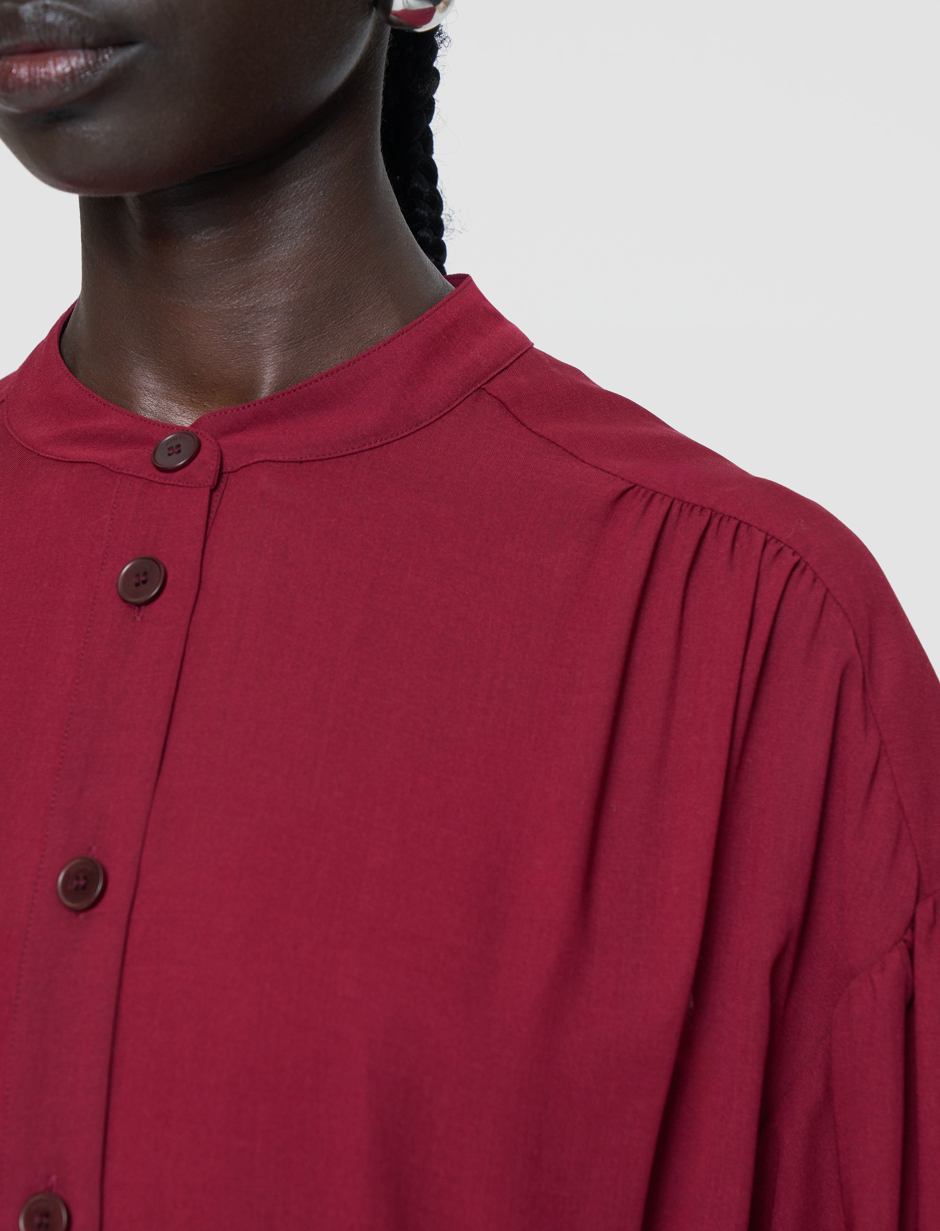 red-emma-wool-voile-dress-JOSEPH