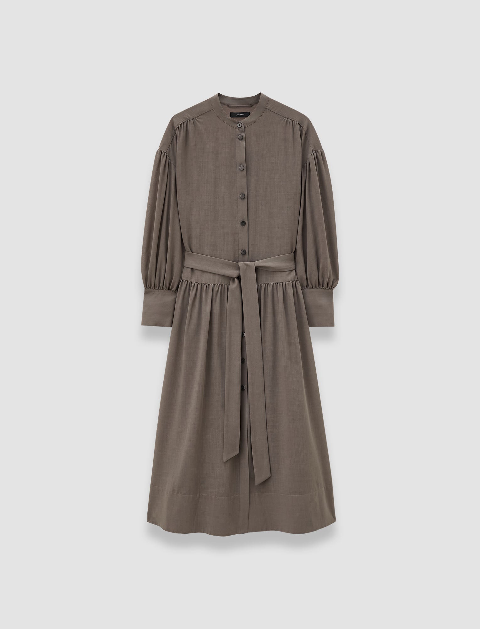 marron-robe-emma-en-voile-de-laine-fine-JOSEPH