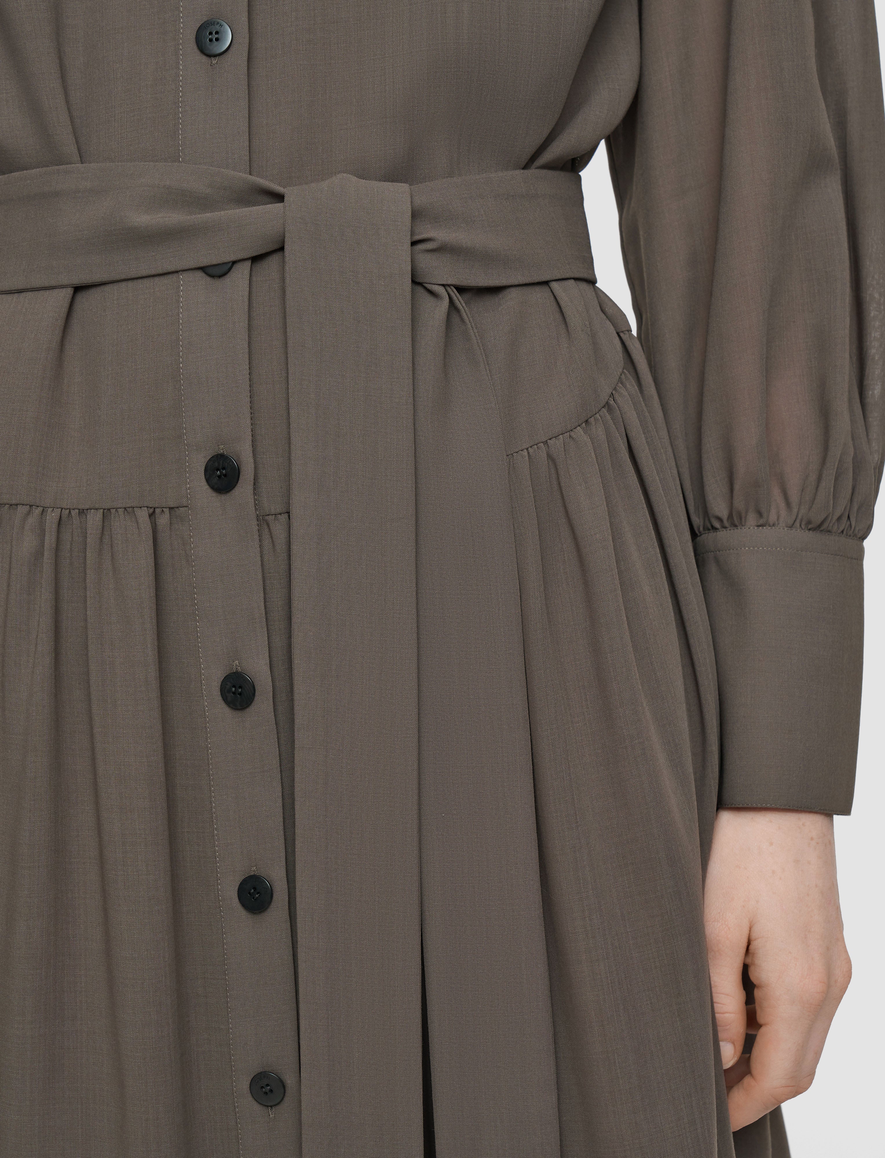 marron-robe-emma-en-voile-de-laine-fine-JOSEPH