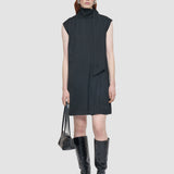 Black Sandy Light Crepe Dress - Joseph