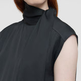Black Sandy Light Crepe Dress - Joseph