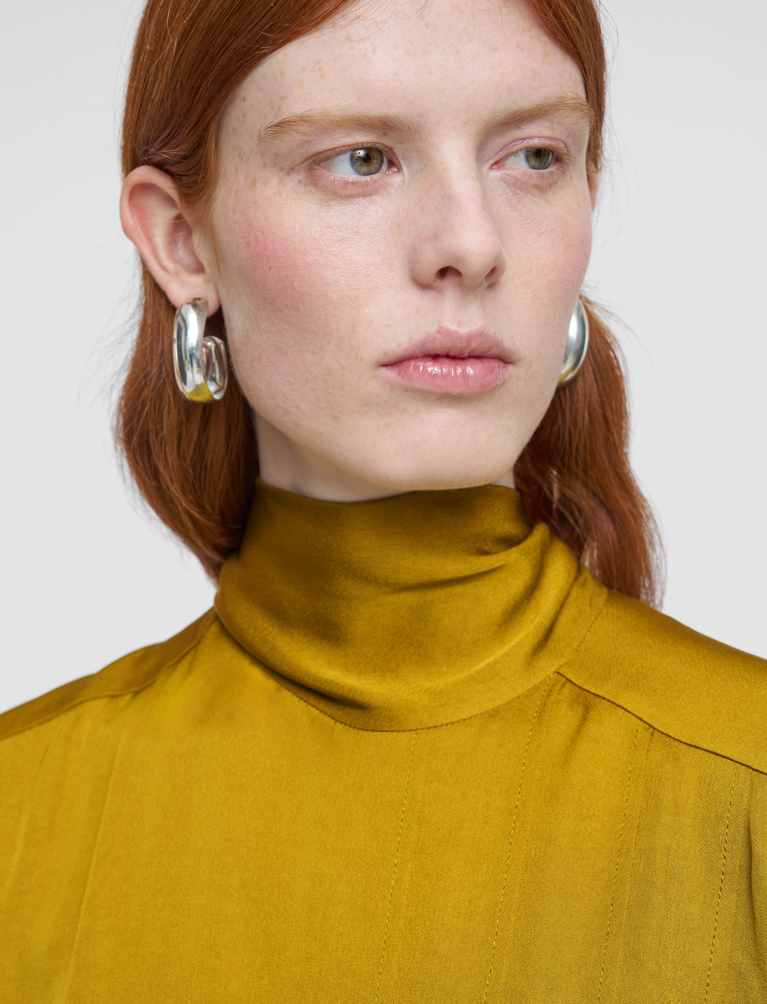 green-sandy-light-crepe-dress-JOSEPH