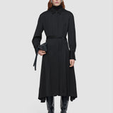 Black Orlan Light Crepe Dress - Joseph