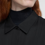 Black Orlan Light Crepe Dress - Joseph