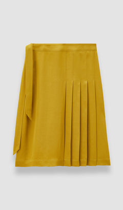 Green Jeanne Light Crepe Skirt - Joseph