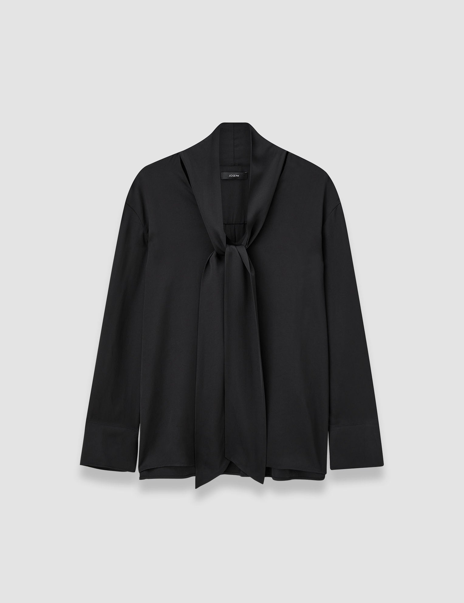 Black Adele Light Crepe Blouse - Joseph