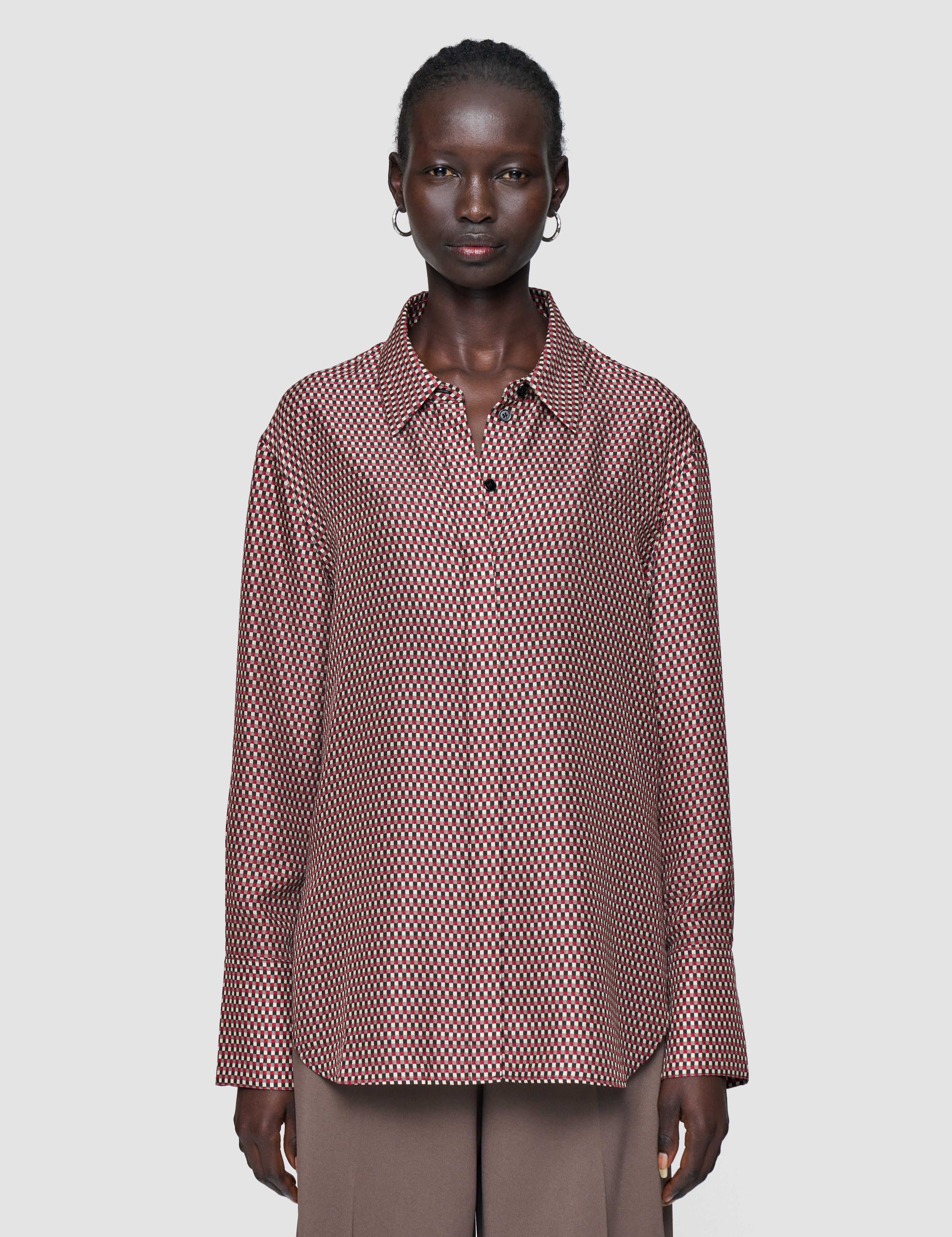 Multicolour Joe Printed Silk Blend Blouse - Joseph