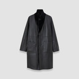 Black Britanny Reversible Soft Shearling Coat - Joseph