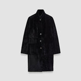 Black Britanny Reversible Soft Shearling Coat - Joseph