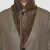 Brown Britanny Reversible Soft Shearling Coat - Joseph