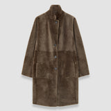 Brown Britanny Reversible Soft Shearling Coat - Joseph
