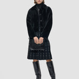 Black Alloway Reversible Soft Shearling Jacket - Joseph