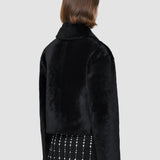 Black Alloway Reversible Soft Shearling Jacket - Joseph