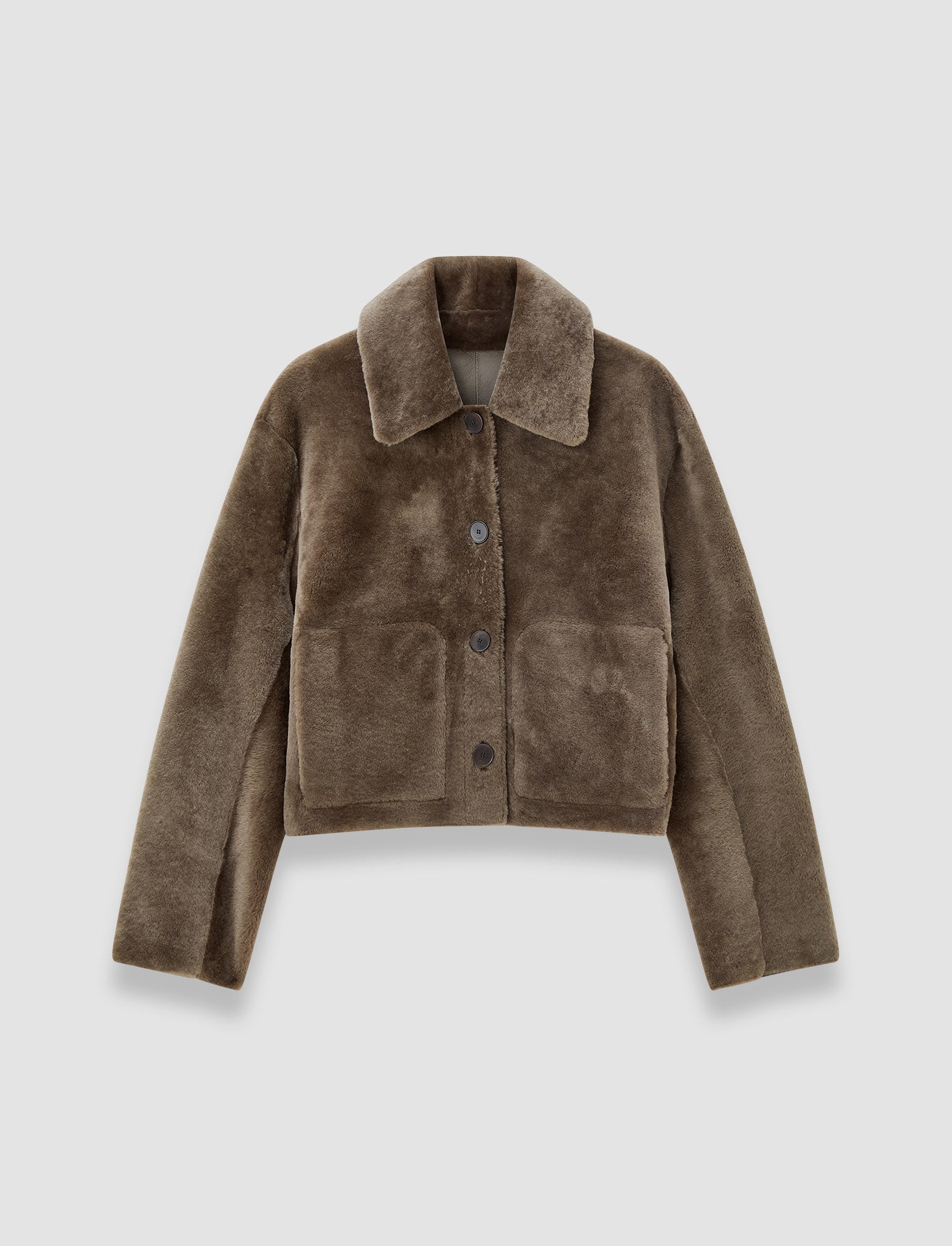 ブラウン-alloway-reversible-soft-shearling-ジャケット-JOSEPH
