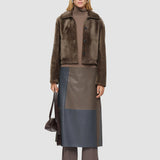 Brown Alloway Reversible Soft Shearling Jacket - Joseph