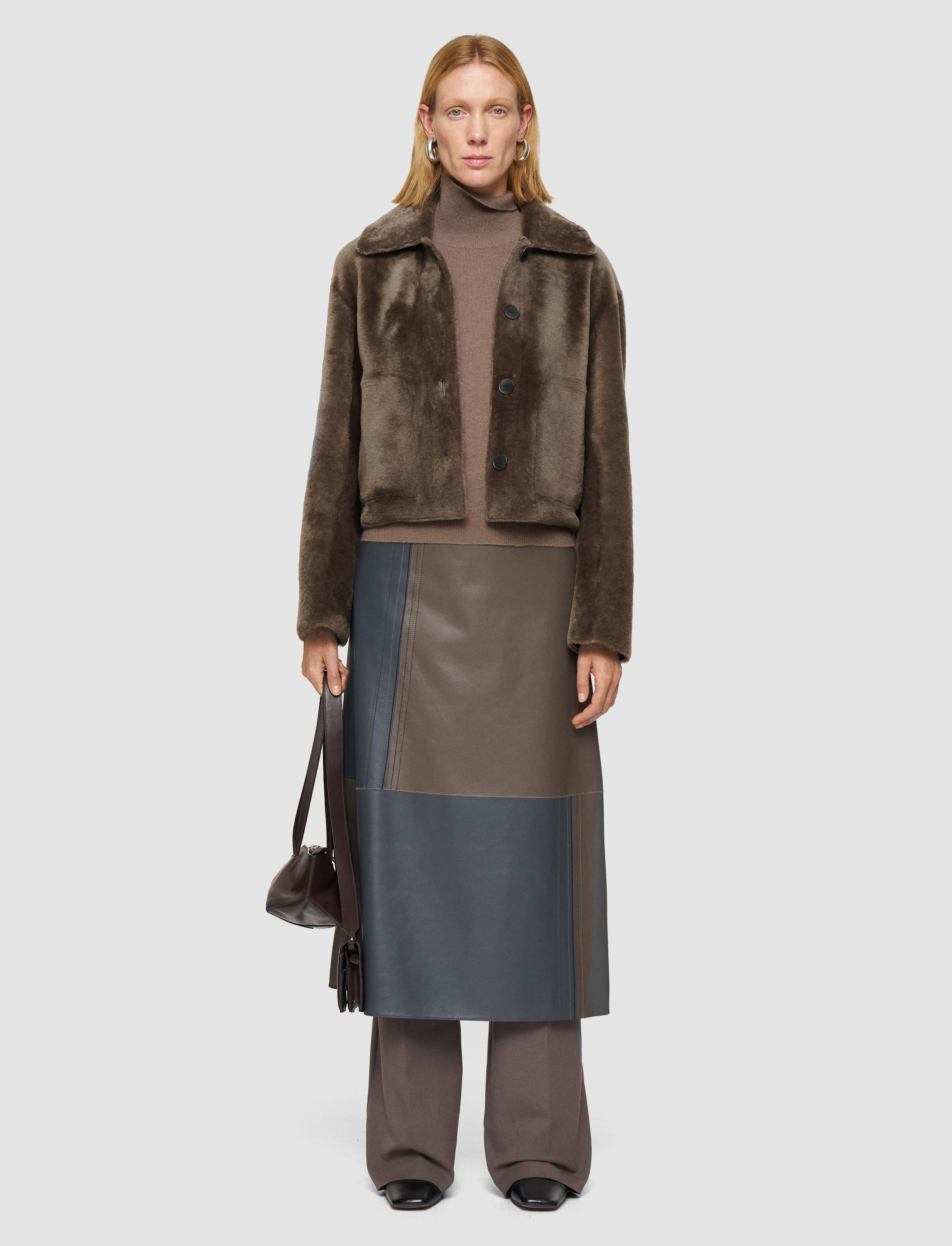 ブラウン-alloway-reversible-soft-shearling-ジャケット-JOSEPH