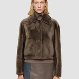 Brown Alloway Reversible Soft Shearling Jacket - Joseph