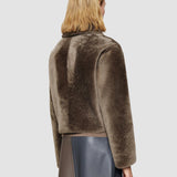 Brown Alloway Reversible Soft Shearling Jacket - Joseph