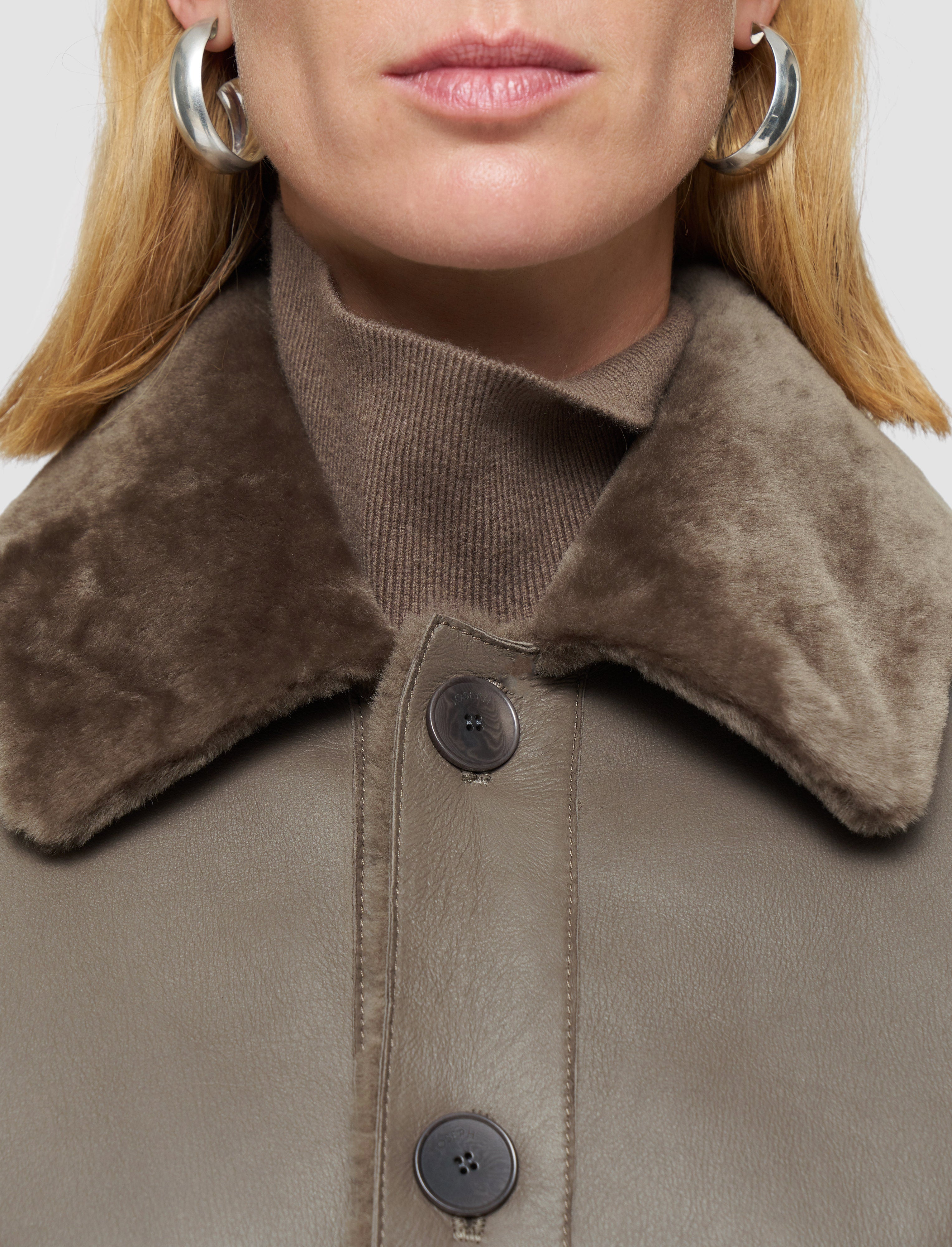 ブラウン-alloway-reversible-soft-shearling-ジャケット-JOSEPH
