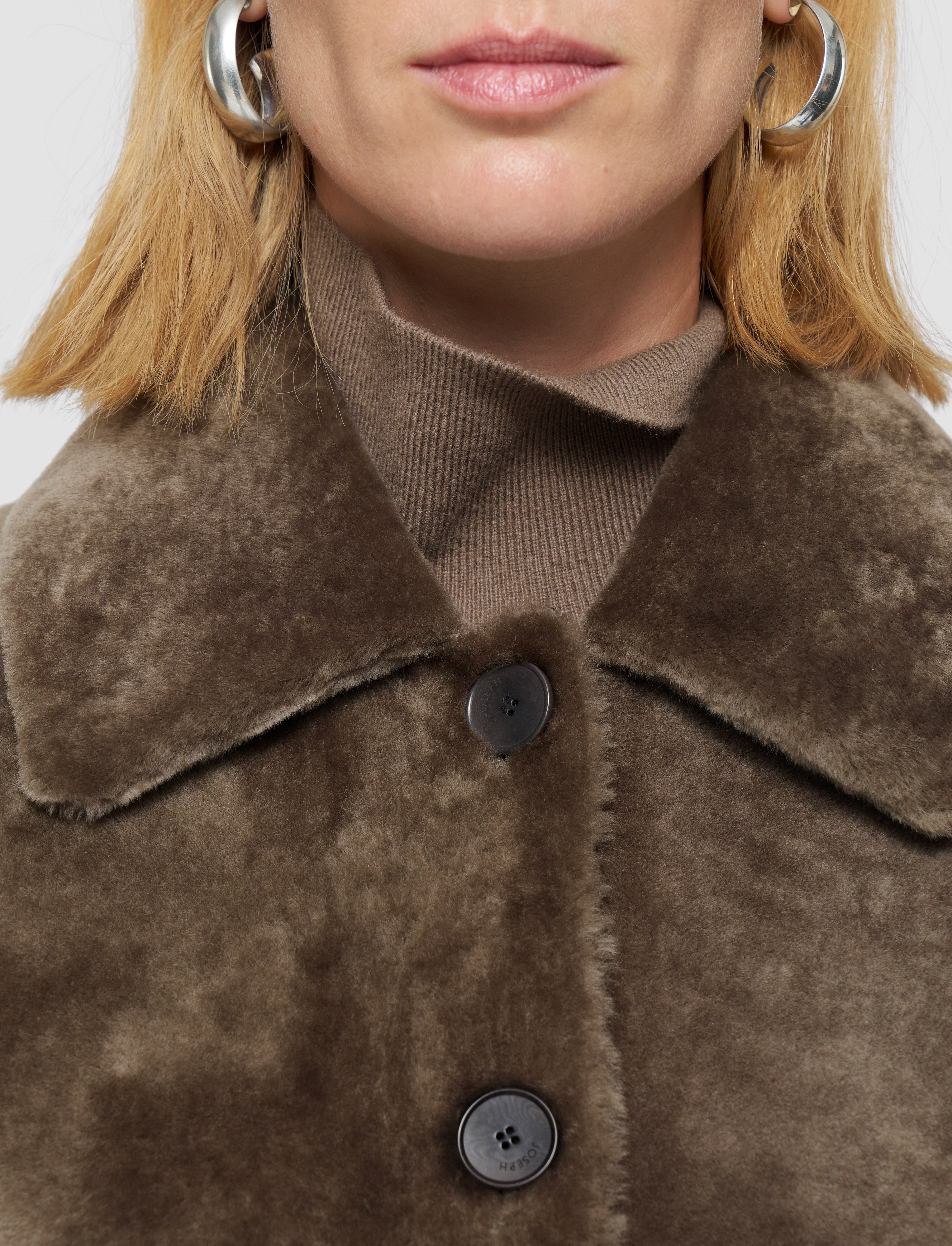 ブラウン-alloway-reversible-soft-shearling-ジャケット-JOSEPH
