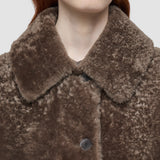 Brown Molin Reversible Shearling Gilet - Joseph