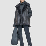 Grey Marc Soft Shearling Gilet - Joseph