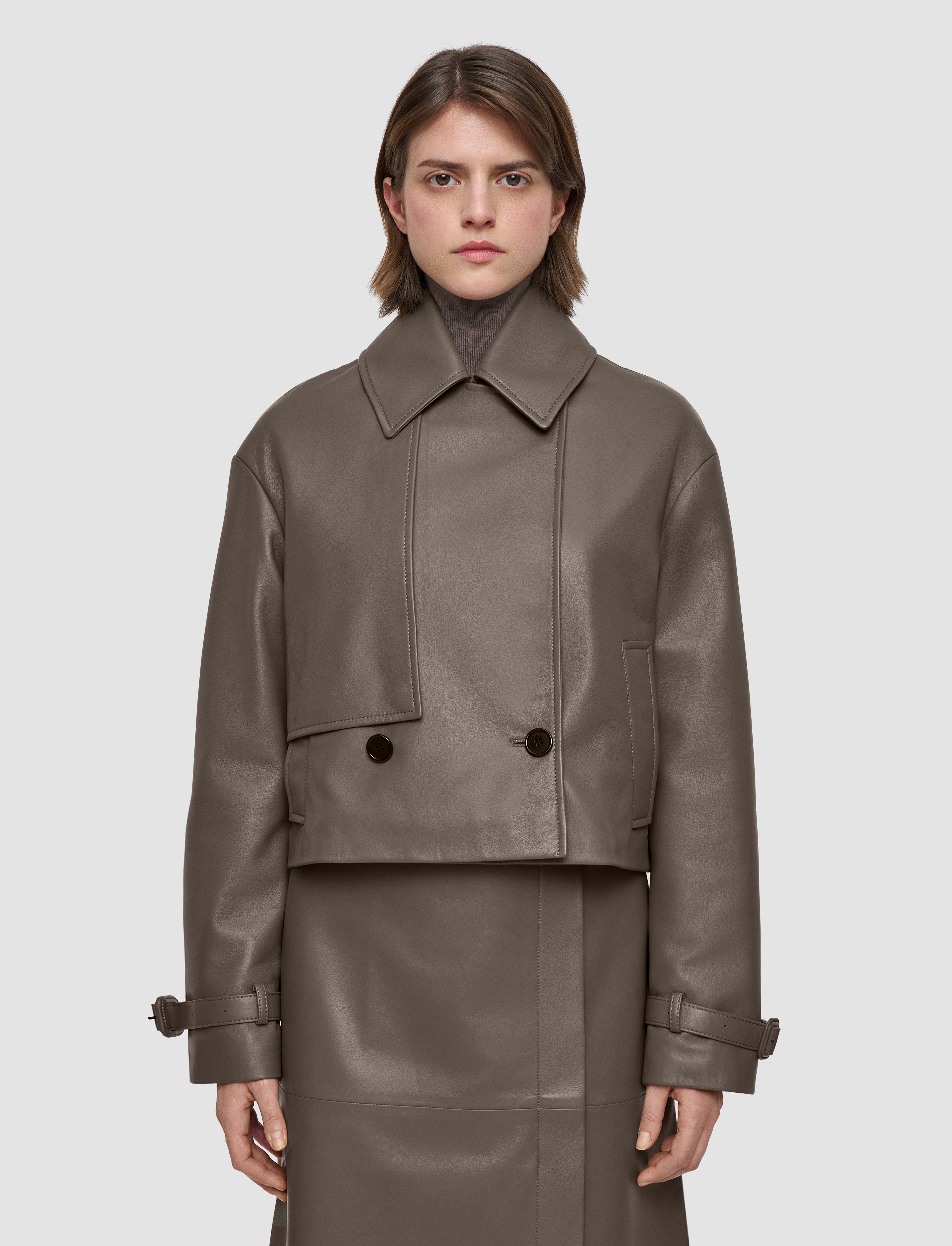 marron-veste-blaise-en-cuir-nappa-JOSEPH