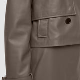 Brown Blaise Nappa Leather Jacket - Joseph