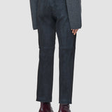 Grey Coleman Suede Stretch Trousers - Joseph