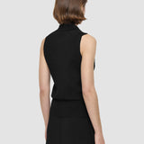 Black Milano Knit Stretch Vest - Joseph
