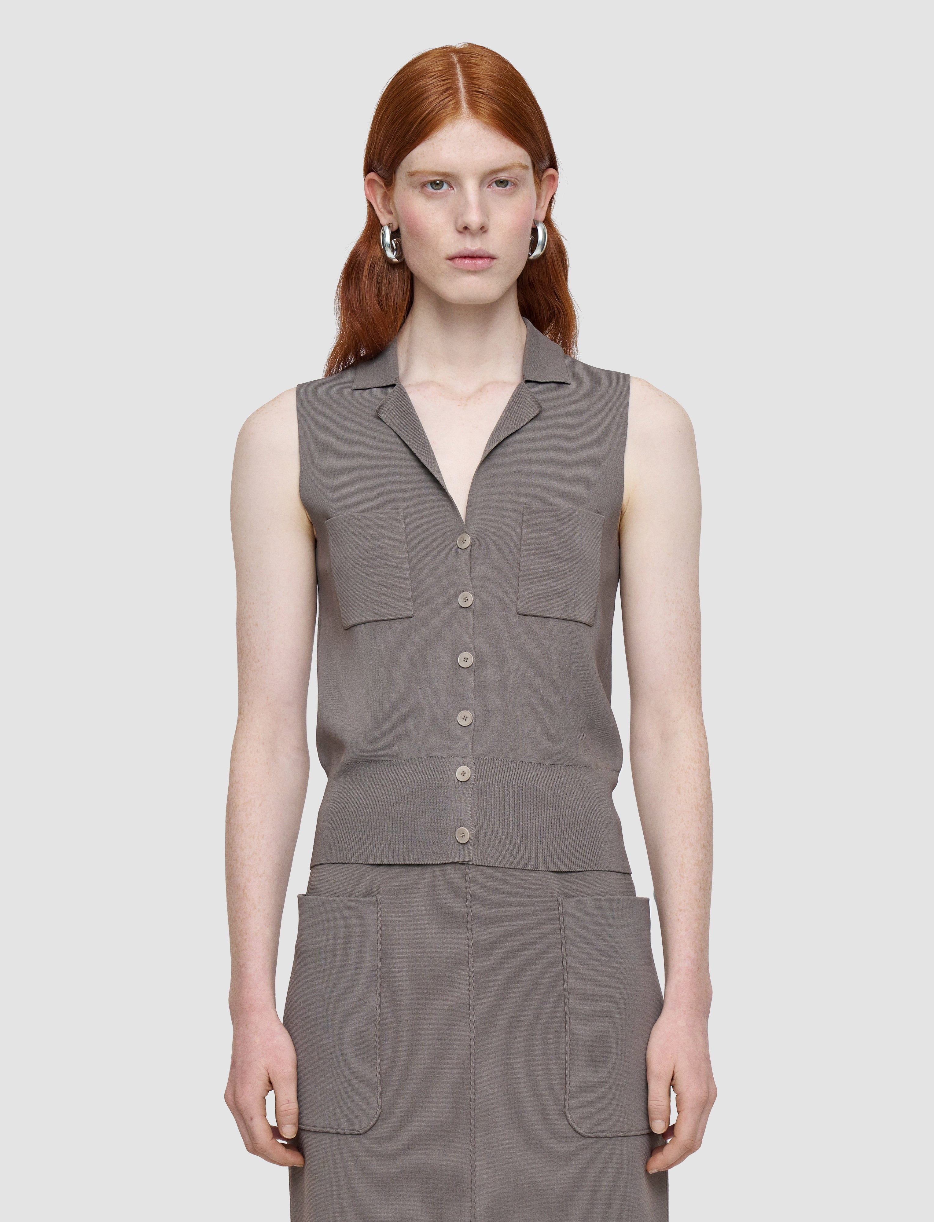 brown-milano-knit-stretch-vest-JOSEPH