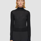 Black Cashair High Neck Jumper - Joseph