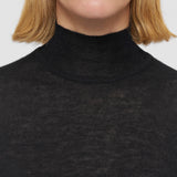 Black Cashair High Neck Jumper - Joseph