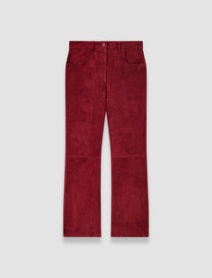 Red Duke Suede Stretch Trousers - Joseph