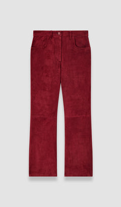 Red Duke Suede Stretch Trousers - Joseph