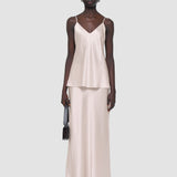 Isaak Long Silk Satin Skirt