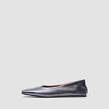 Silver Metallic Leather Ballerinas - Joseph