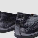 Silver Metallic Leather Ballerinas - Joseph