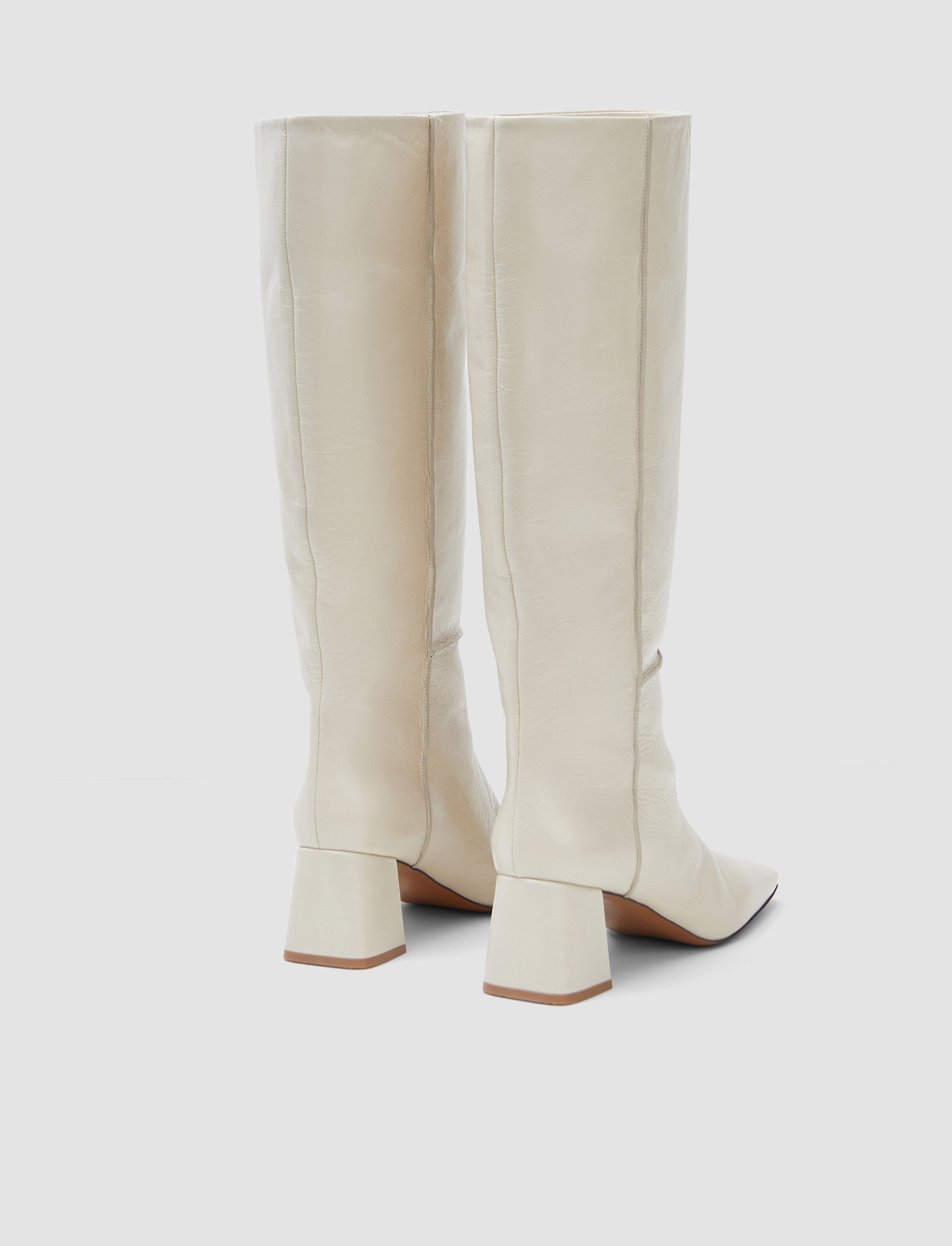 beige-bottes-montantes-en-cuir-verni-a-talon-JOSEPH