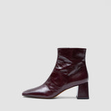 Red Heeled Patent Leather Ankle Boots - Joseph